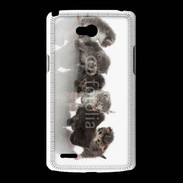 Coque LG L80 Petit chat en folie 500