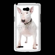 Coque LG L80 Bull Terrier blanc 600