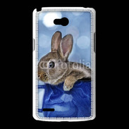 Coque LG L80 Lapin dans un mug bleu