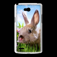Coque LG L80 Portrait de lapin 610