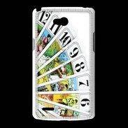 Coque LG L80 Cartes de tarot sur fond blanc