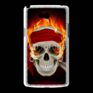 Coque LG L80 Tête de mort en flamme