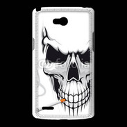 Coque LG L80 Tête de mort fumeur
