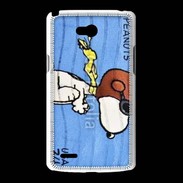 Coque LG L80 Snoopy timbre poste