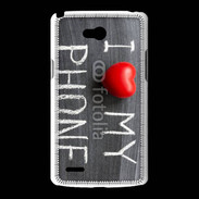 Coque LG L80 J'aime mon téléphone