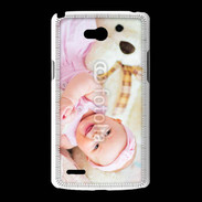 Coque LG L80 Sourire de bébé en rose