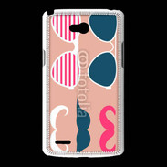 Coque LG L80 Moustache et lunettes 5