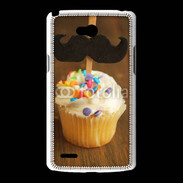 Coque LG L80 Cupcake moustache