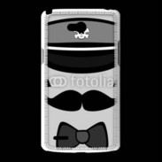 Coque LG L80 Moustache et casquette tête de mort