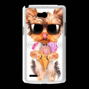Coque LG L80 Yorkshire avec un cornet de glace
