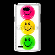 Coque LG L80 Smiley colorés 10