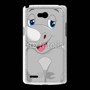 Coque LG L80 Rhinocéros Cartoon 500