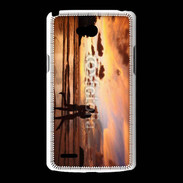 Coque LG L80 Couple romantique sur la plage 2