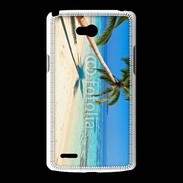 Coque LG L80 Palmier sur la plage tropicale