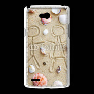 Coque LG L80 Toi et moi sur la plage