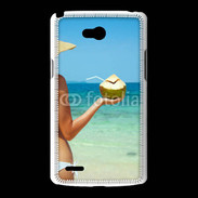 Coque LG L80 Cocktail noix de coco sur la plage 5