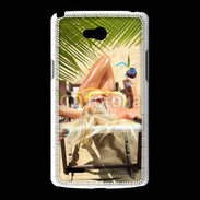 Coque LG L80 Femme sexy à la plage 25