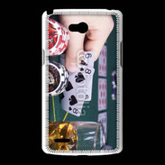 Coque LG L80 Joueur de poker 3