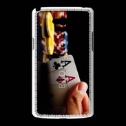 Coque LG L80 Poker paire d'as