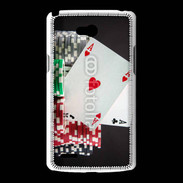 Coque LG L80 Paire d'as au poker 6