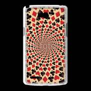 Coque LG L80 Spirale symboles de carte