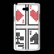 Coque LG L80 Pixel card