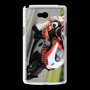 Coque LG L80 Moto sur circuit