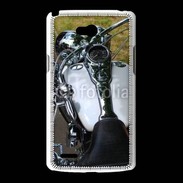 Coque LG L80 Moto chromée