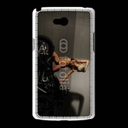 Coque LG L80 Femme sexy moto 3