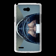 Coque LG L80 homme avec casque de moto