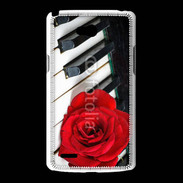 Coque LG L80 Rose sur un piano