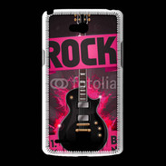 Coque LG L80 Festival de rock rose