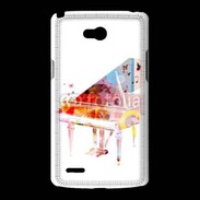 Coque LG L80 Piano en dessin multicouleurs