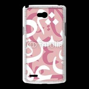 Coque LG L80 Paterne de lettres Arabes 160