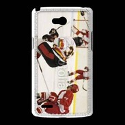Coque LG L80 Joueur de Hockey sur glace