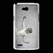 Coque LG L80 Escrime noir et blanc