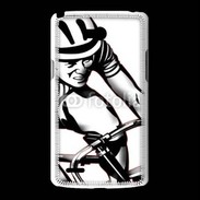 Coque LG L80 Dessin de cycliste