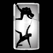 Coque LG L80 Silhouette d'escrimeurs