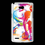 Coque LG L80 Joueur de basket en dessin