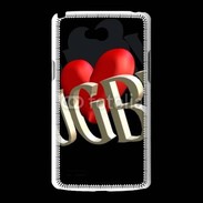 Coque LG L80 J'aime le rugby 2