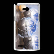 Coque LG L80 Boule de pétanque chromée