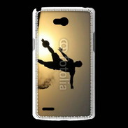 Coque LG L80 beach soccer couché du soleil