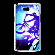 Coque LG L80 Illustration BMX bleu