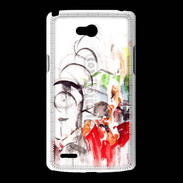 Coque LG L80 Illustration de cycliste 2