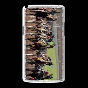 Coque LG L80 Arrivée de course de trot en sulky