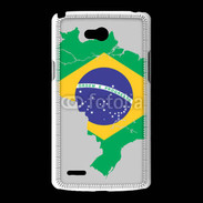 Coque LG L80 Drapeau Brésil coupe du monde 2014