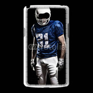 Coque LG L80 Footballer américain en bleu et blanc 50