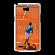 Coque LG L80 Match de tennis sur terre battue : service