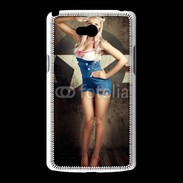 Coque LG L80 Femme mode militaire US