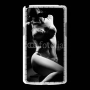 Coque LG L80 Charme noir et blanc